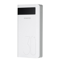 ROMOSS 18W Sense 8P + Power Bank 30000mAh Chargeur de batterie externe portable à charge rapide