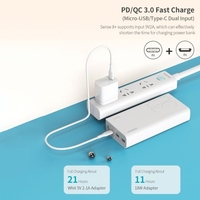 ROMOSS Sense 8+ Power Bank 30000mAh QC PD 3.0 Charge rapide Powerbank 30000mAh Chargeur de batterie externe portable