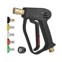 Rondelle haute pression avec 5 embout de buse de pulvérisation détachable 1/4 pouce adaptateur de connecteur rapide pour l