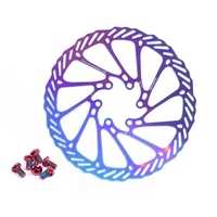 Rotor de frein à disque de vélo 160mm Rotor de vélo en acier inoxydable avec 6 boulons pour vélo de route VTT VTT BMX