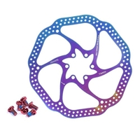 Rotor de frein à disque de vélo 160mm Rotor de vélo en acier inoxydable avec 6 boulons pour vélo de route VTT VTT BMX