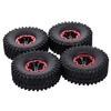 Roue de pneu de pneu gonflable en caoutchouc de jante de 4pcs 120mm pour la voiture RC Traxxas HSP Redcat RC4WD Tamiya Axial SCX10 D90 HPI RC Rock Crawler