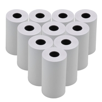 Rouleau de papier thermique blanc blanc 57x30mm / 2.17x1.18in Impression de mémo de reçu d