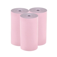 Rouleau de papier thermique couleur 57 * 30mm (2.17 * 1.18in) Papier photo de reçu de facture Impression transparente pour imprimante thermique de poche PeriPage A6 pour mini-imprimante photo PAPERANG P1 / P2,  3 rouleaux