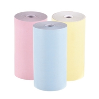 Rouleau de papier thermique couleur Aibecy 57 * 30mm Papier photo de reçu de facture Impression transparente pour imprimante thermique de poche PeriPage A6 pour mini-imprimante photo PAPERANG P1 / P2,  3 rouleaux