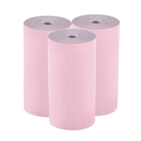 Rouleau de papier thermique couleur Aibecy 57 * 30mm Papier photo de reçu de facture Impression transparente pour imprimante thermique de poche PeriPage A6 pour mini-imprimante photo PAPERANG P1 / P2,  3 rouleaux