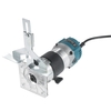 Routeur de finition 110V 800W 30000r / min avec guide de bord de base transparent Tondeuse électrique en bois stratifié Toupie compacte filaire pour le travail du bois Taillage rainurage entaillage / aluminium bleu