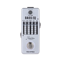 Rowin Bass Guitar Equalizer Effect Pedal 5-Band EQ en alliage d