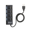 Répartiteur de charge USB 2.0 à 4 ports de transfert de données à haute vitesse de transfert de données USB Hub 4 ports