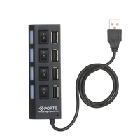Répartiteur de charge USB 2.0 à 4 ports de transfert de données à haute vitesse de transfert de données USB Hub 4 ports