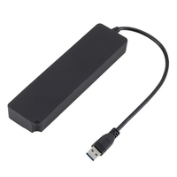 Répartiteur de concentrateur USB 3.0 à 7 ports avec commutateurs marche / arrêt Multiplicateur de ports USB multiples haute vitesse 5 Gbps pour ordinateur de bureau
