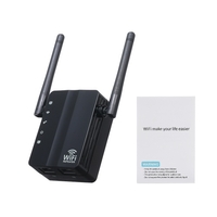 Répéteur WiFi Routeur 300Mbps sans fil Mode AP Répéteur sans fil 2.4G WiFi Extender (Noir)