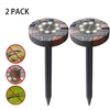 Répulsif antiparasitaire à ultrasons à énergie solaire LED Répulsif de la lumière pour pelouse Mole Gopher Vole Chaser Souris pour l
