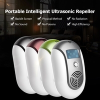 Répulsif antiparasitaire à ultrasons enfichable répulsif électrique portatif de rat de moustique avec la fréquence constante ou Variable clignotant la lumière répulsif d