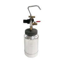 Réservoir de pot sous pression 2L avec pistolet à air et régulateur pour pulvérisateur de pierre naturelle