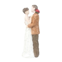 Résine Couple marié & mariée Figurine Gâteau de mariage