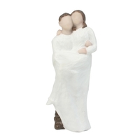 Résine Couple marié & mariée Figurine Gâteau de mariage