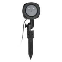 Résistant Télécommande extérieure IP65 Eau dynamique Rouge Vert Ciel Étoile Effet lumineux minuterie Lawn Spotlight Festival de décoration Lampe pour la fête de Noël Paysage Jardin