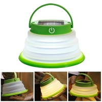Rétractable solaire lumière extérieure étanche pliable Camping lampe tente lumière