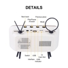 Rétro TV TV Bluetooth Haut-Parleur Extérieur Extérieur Créatif Téléphone Portable Support Petit Son Créatif Subwoofer PTH800 Argent