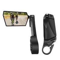 Rétroviseur de vélo pliable rotatif à 360 degrés ouest 2 pièces / ensemble