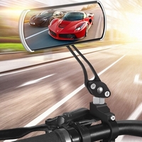 Rétroviseur de vélo,  support de guidon de miroir de vélo,  rétroviseur grand angle rotatif réglable à 360 ° pour vélo de route de montagne,  moto