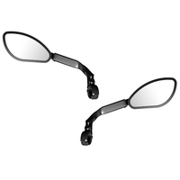 Rétroviseur plat arrière de vélo télescopique rétroviseur latéral de guidon de vélo rotatif à 360 degrés pour vélo de route vtt