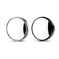 Rétroviseur pour angle mort,  rétroviseur convexe rond en verre HD de 2 po,  paquet de 1