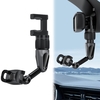 Rétroviseur support pour téléphone Flexible voiture support pour téléphone 360° réglable support de téléphone pour voiture mains libres conduite sûre