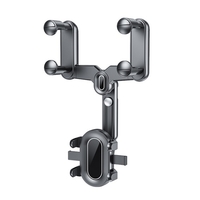 Rétroviseur support pour téléphone voiture support de téléphone support de téléphone support de téléphone avec Clips de Rotation à 360 °