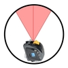 Ruban à mesurer laser,  télémètre laser numérique 2 en 1 avec écran LCD,  mesure laser 40 m,  ruban à mesurer 5 m,  zone de mesure/volume/distance/circonférence de Pythagore jaune métrique