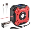 Ruban à mesurer électronique infrarouge,  mesure de télémètre électronique portable 2-en-1 Calibration automatique Mesure infrarouge 131.2Ft Ruban à mesurer 16.5Ft avec écran LCD pour mesurer la distance / surface / volume / Pyhagoras DIY,  Construc