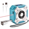 Ruban à mesurer électronique infrarouge,  mesure de télémètre électronique portable 2-en-1 Calibration automatique Mesure infrarouge 131.2Ft Ruban à mesurer 16.5Ft avec écran LCD pour mesurer la distance / surface / volume / Pyhagoras DIY,  Construc