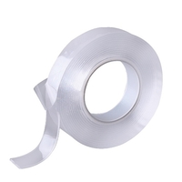 Ruban lavable Ruban Double Face Traceless Ruban Adhésif Découpable Réutilisable Transparent Accessoire de Maison Nettoyable