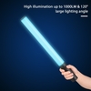 RVB Light Wand Stick Photographie vidéo de poche Lumière vidéo Température bicolore 2500K-9900K Luminosité réglable à 12 niveaux avec 7 types d