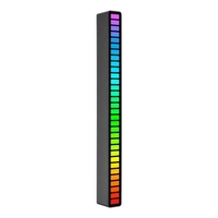 RVB Sound Control Rhythm Lights 32 LED 18 Couleurs Mode Spectre Audio 5 Niveaux de Vitesse 4 Niveaux de Luminosité TYPE-C USB Portable Lumière d