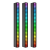 RVB Sound Control Rhythm Lights 32 LED 18 Couleurs Mode Spectre Audio 5 Niveaux de Vitesse 4 Niveaux de Luminosité TYPE-C USB Portable Lumière d