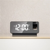 Réveil numérique à projection LED Horloge de table Chambre à coucher Horloge de chevet Minuterie de sommeil Grande horloge de plafond avec affichage de la température et de la date pour adultes et enfants