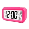 Réveil numérique intelligent avec bouton de rappel de date et de température sur le dessus Horloge de bureau rectangulaire à piles avec veilleuse pour chambre à coucher Enfants Enfants Filles Garçons