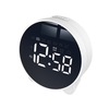 Réveil numérique LED avec double alarme Snooze Time Affichage de la semaine Dimmable Volume Réglable Horloges électroniques Minuterie Rotation Compte à rebours/chronomètre pour chambre à coucher Bureau Hôtel