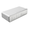 Réveil numérique pour chambre Horloge électronique avec charge sans fil pour téléphone Casque d