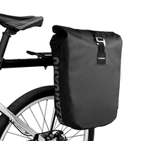 RZAHUAHU étanche vélo arrière Rack sac 20L vélo côté sac de rangement ordinateur portable sacoche coffre de vélo siège arrière transporteur Pack sac à bandoulière