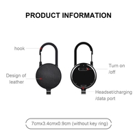 S25 Mini Enregistreur Vocal Portable Porte-clés Rectangle Numérique Dictaphone USB Enregistreur de Son Audio Micro Enregistreur Activé MP3 pour Réunion Carte TF 8G / 16G / 32GB