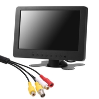 S701 7 pouces écran de moniteur LCD TFT 16: 9 1024 * 600 BNC AV Audio vidéo pour PC sécurité VCD DVD EU Plug