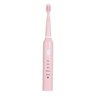 SA-86 Brosse à dents électrique USB Brosse à dents rechargeable Haute fréquence Faible bruit Calendrier Brosse à dents 5 modes Réglé Étanchéité 4 têtes de brosse
