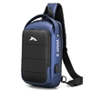 Sac à bandoulière 7L avec sac à bandoulière design USB Sac de poitrine réglable Sac à dos de voyage pour le cyclisme Marche Randonnée