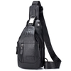Sac à bandoulière en cuir pour homme étanche sac à bandoulière poitrine épaule sac à dos pour randonnée cyclisme alpinisme voyage