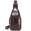 Sac à bandoulière en cuir pour homme étanche sac à bandoulière poitrine épaule sac à dos pour randonnée cyclisme alpinisme voyage