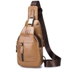 Sac à bandoulière en cuir pour homme étanche sac à bandoulière poitrine épaule sac à dos pour randonnée cyclisme alpinisme voyage