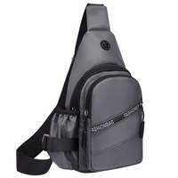 Sac à bandoulière hydrofuge pour homme Sac à bandoulière ultra léger avec bandoulière réglable Sac de poitrine Sac à bandoulière pour sports de plein air Randonnée Cyclisme Alpinisme Voyage